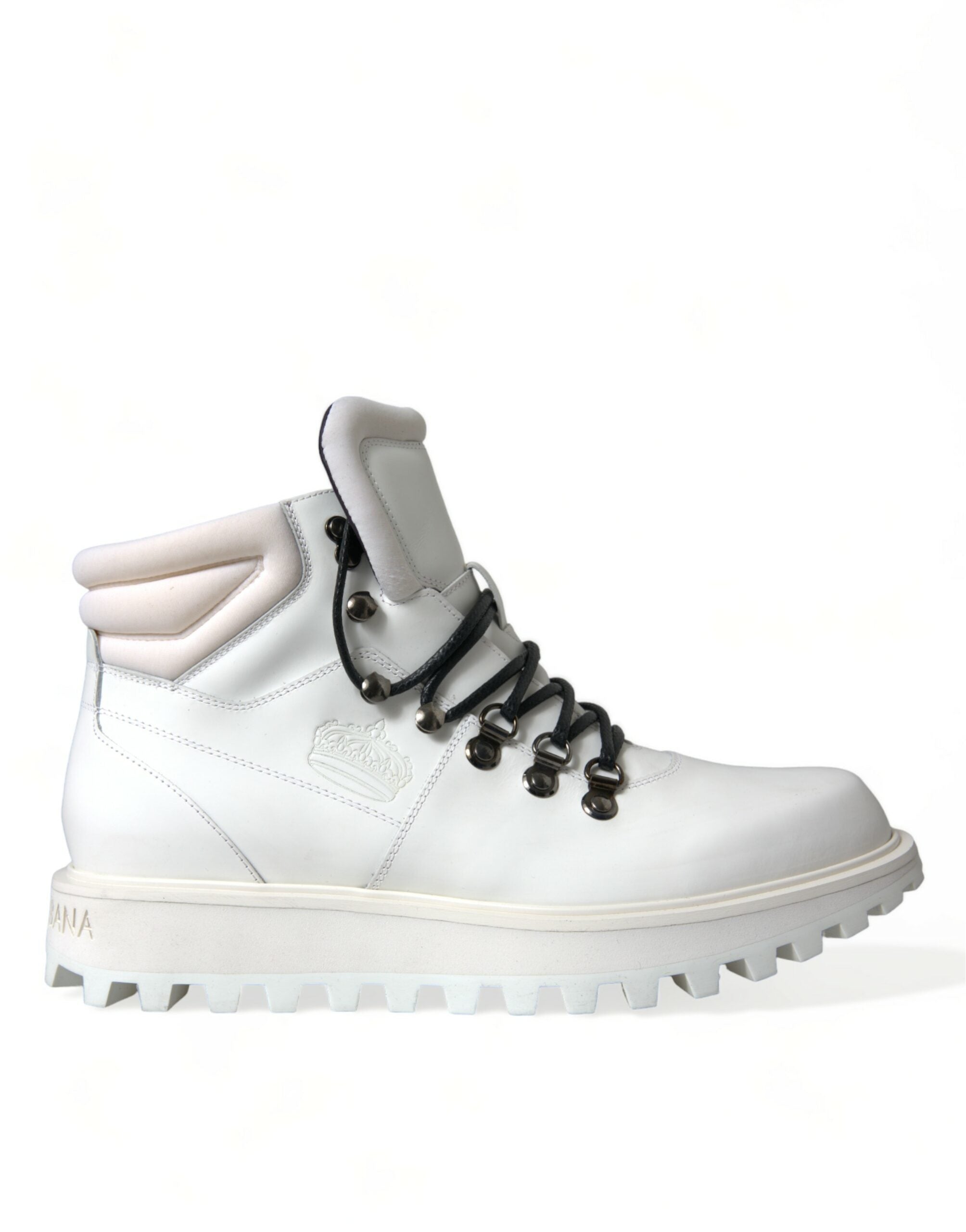 White Vulcano Trekking Ankle Boots Shoes - ventzia