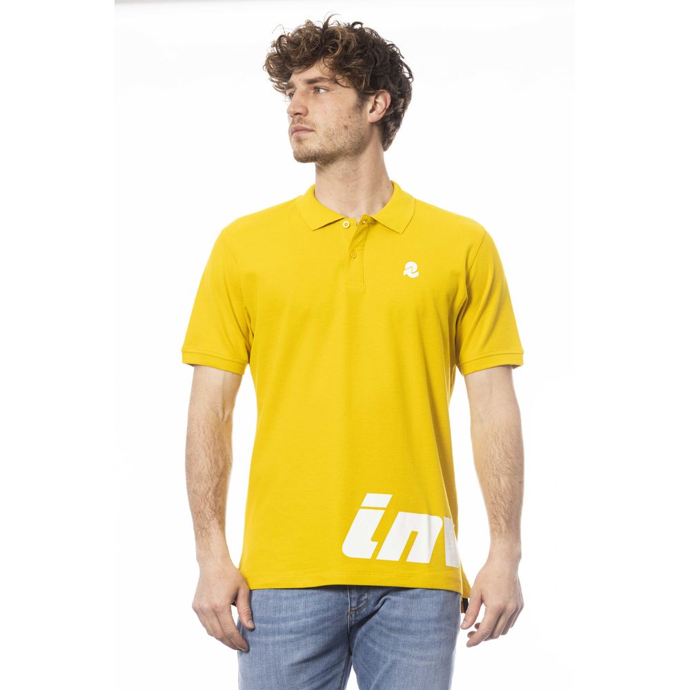 Yellow Cotton Men Polo Shirt - ventzia