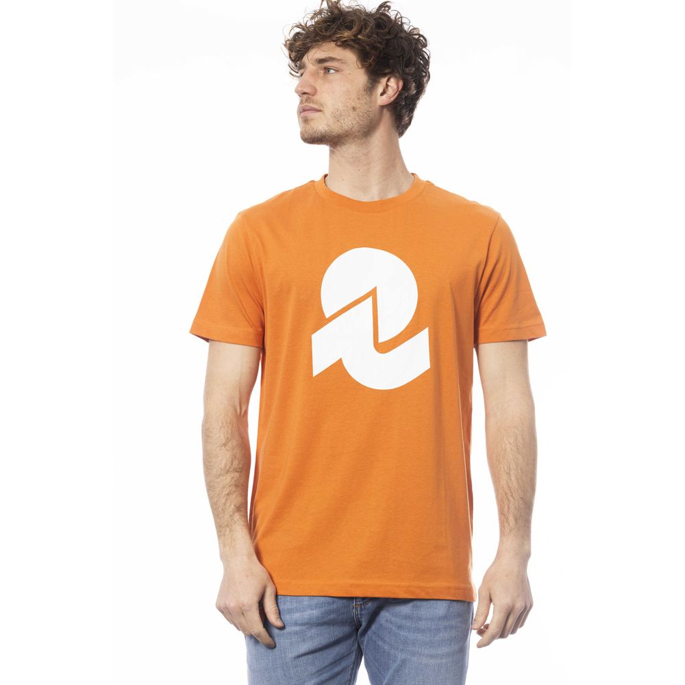 Orange Cotton Men T-Shirt - ventzia