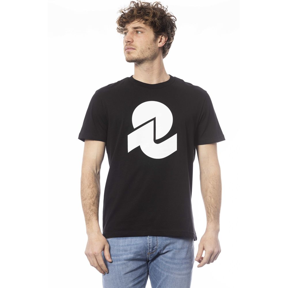 Black Cotton Men T-Shirt - ventzia