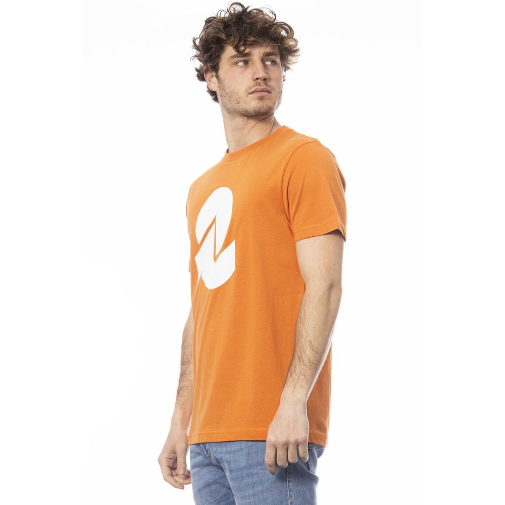 Orange Cotton Men T-Shirt - ventzia