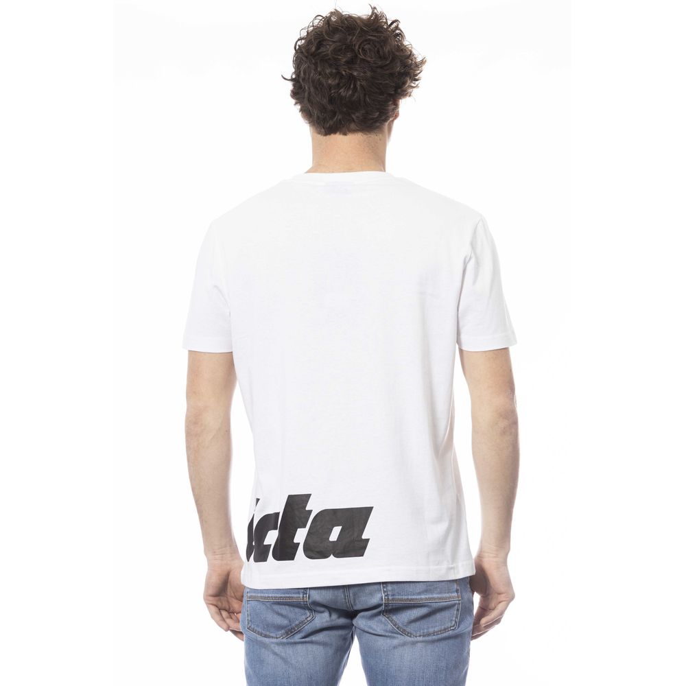 White Cotton Men T-Shirt - ventzia