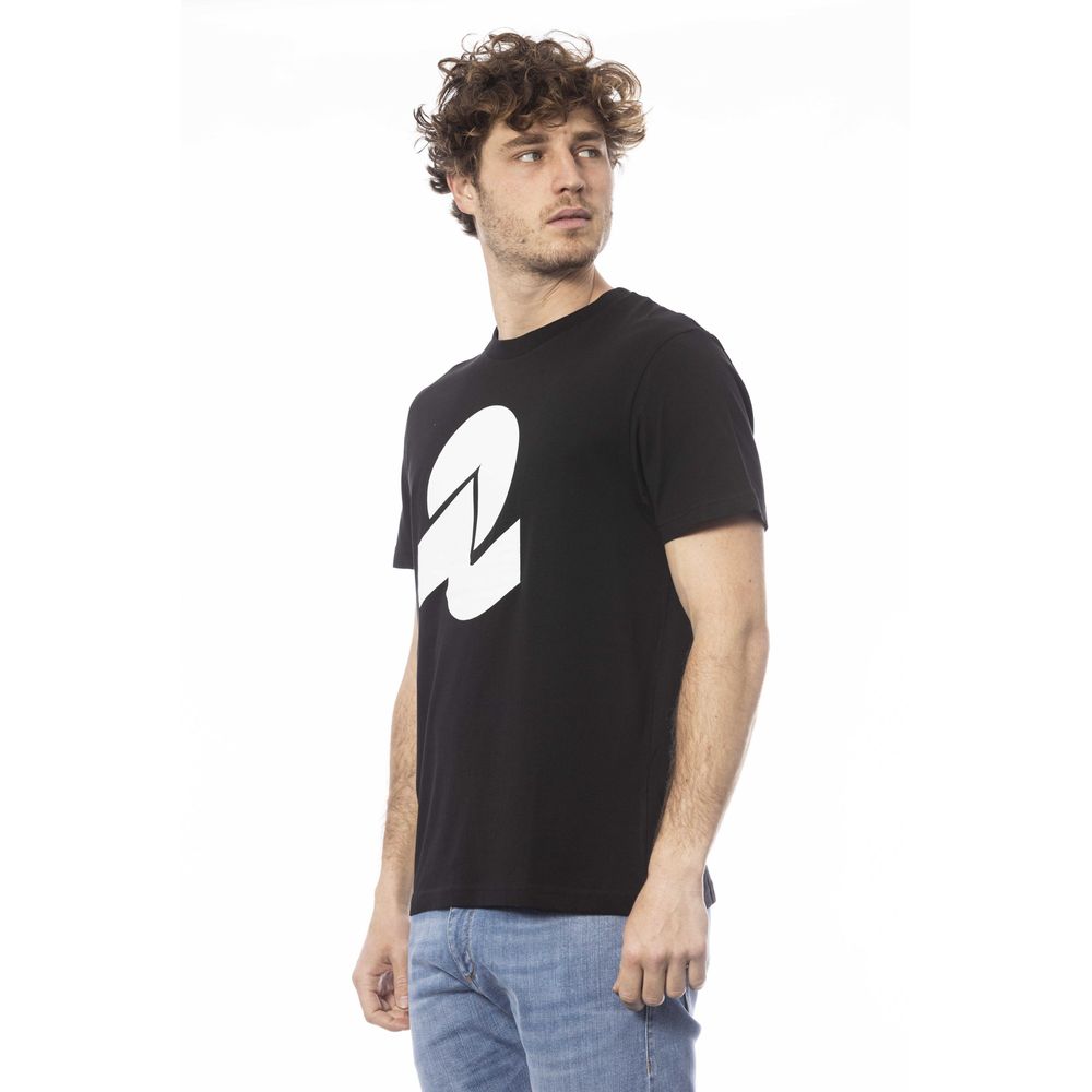 Black Cotton Men T-Shirt - ventzia