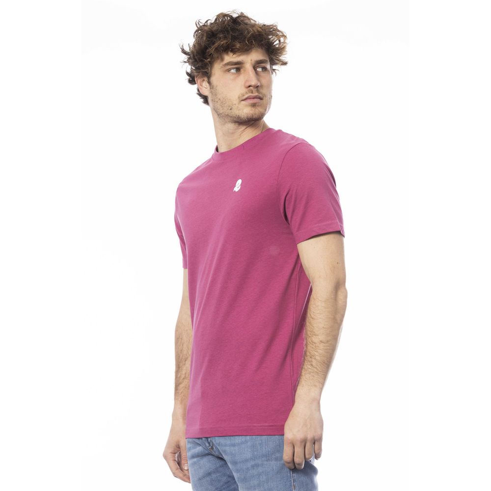 Purple Cotton Men T-Shirt - ventzia