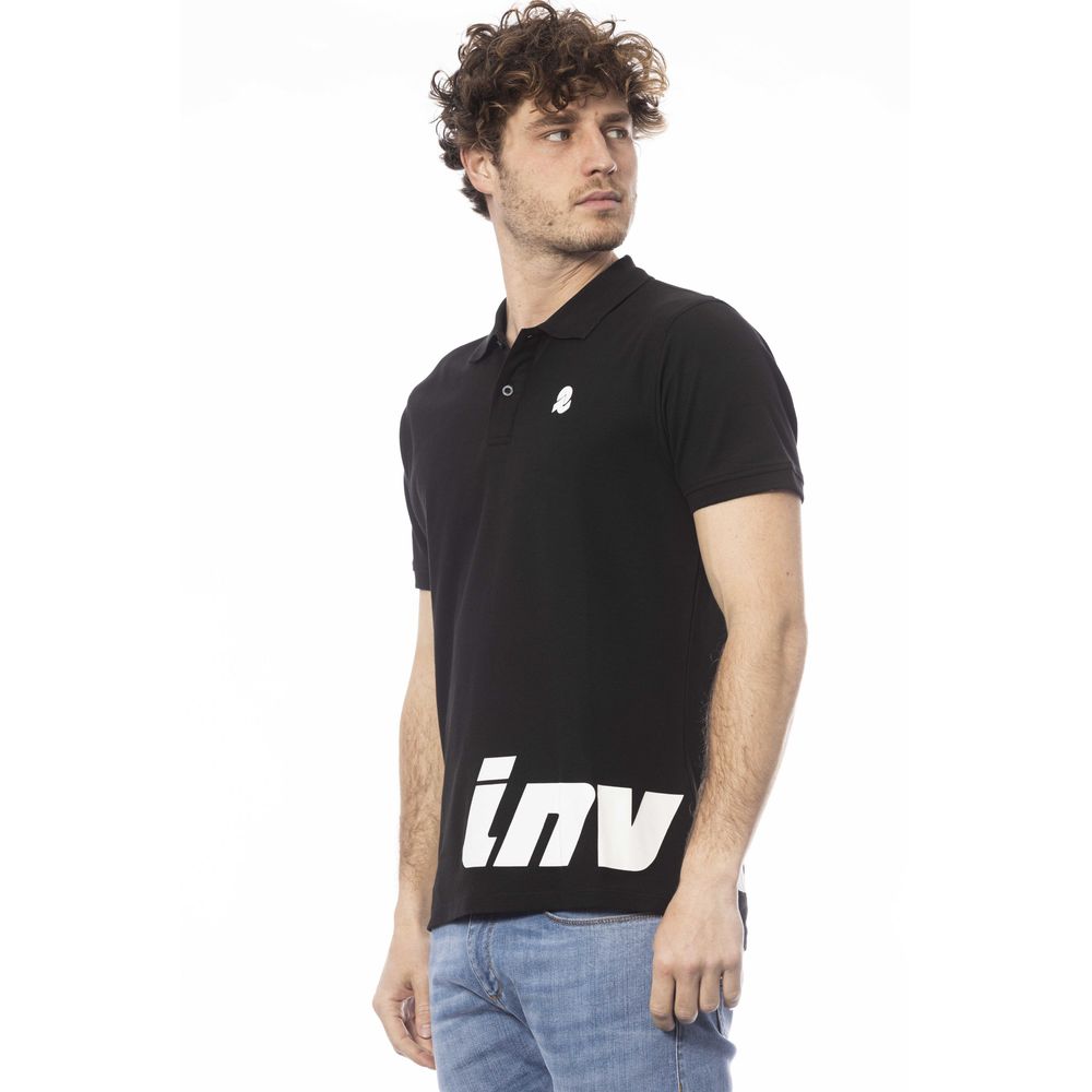 Black Cotton Men Polo Shirt - ventzia