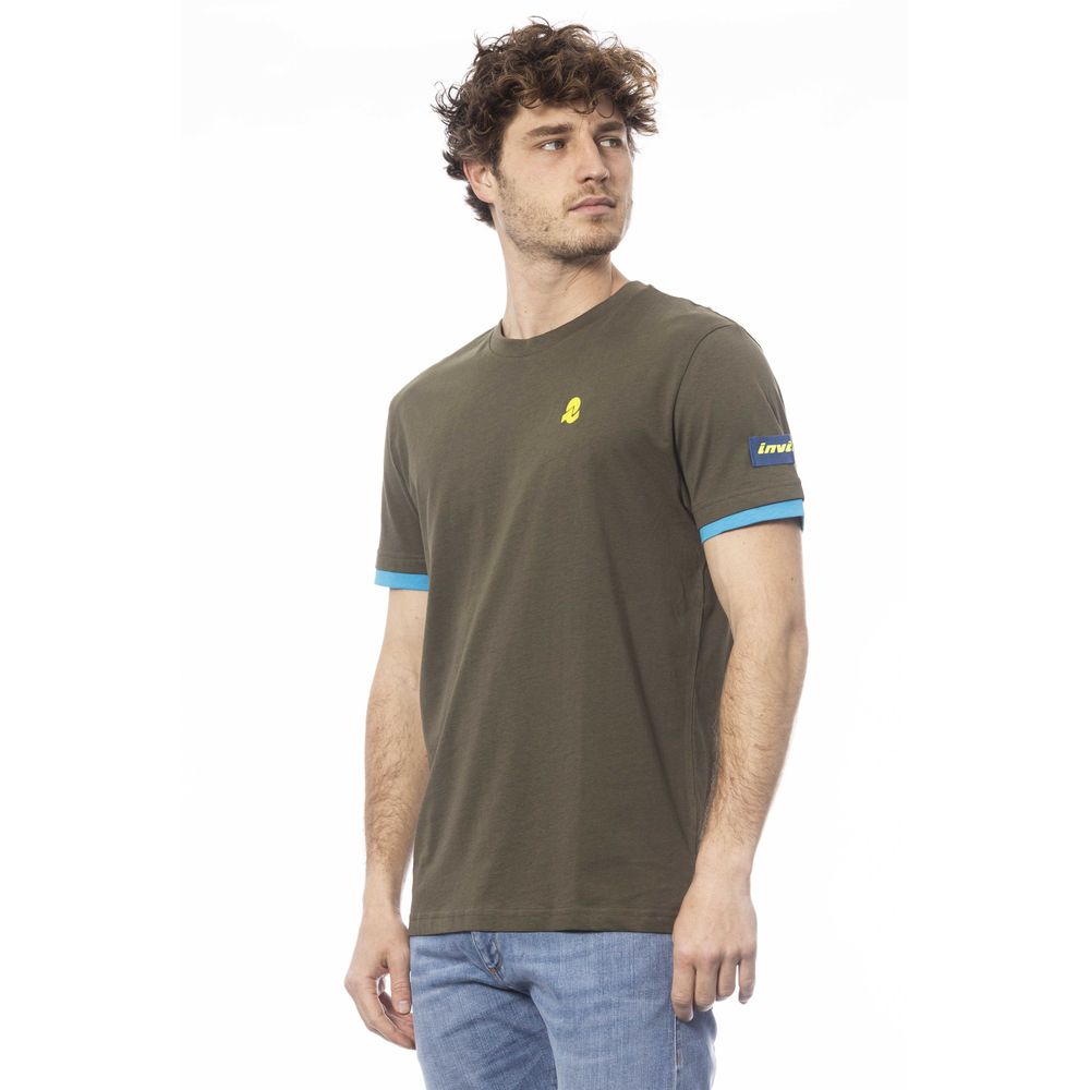 Green Cotton Men T-Shirt - ventzia