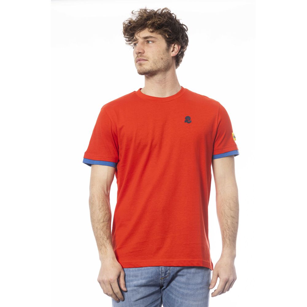 Red Cotton Men T-Shirt - ventzia