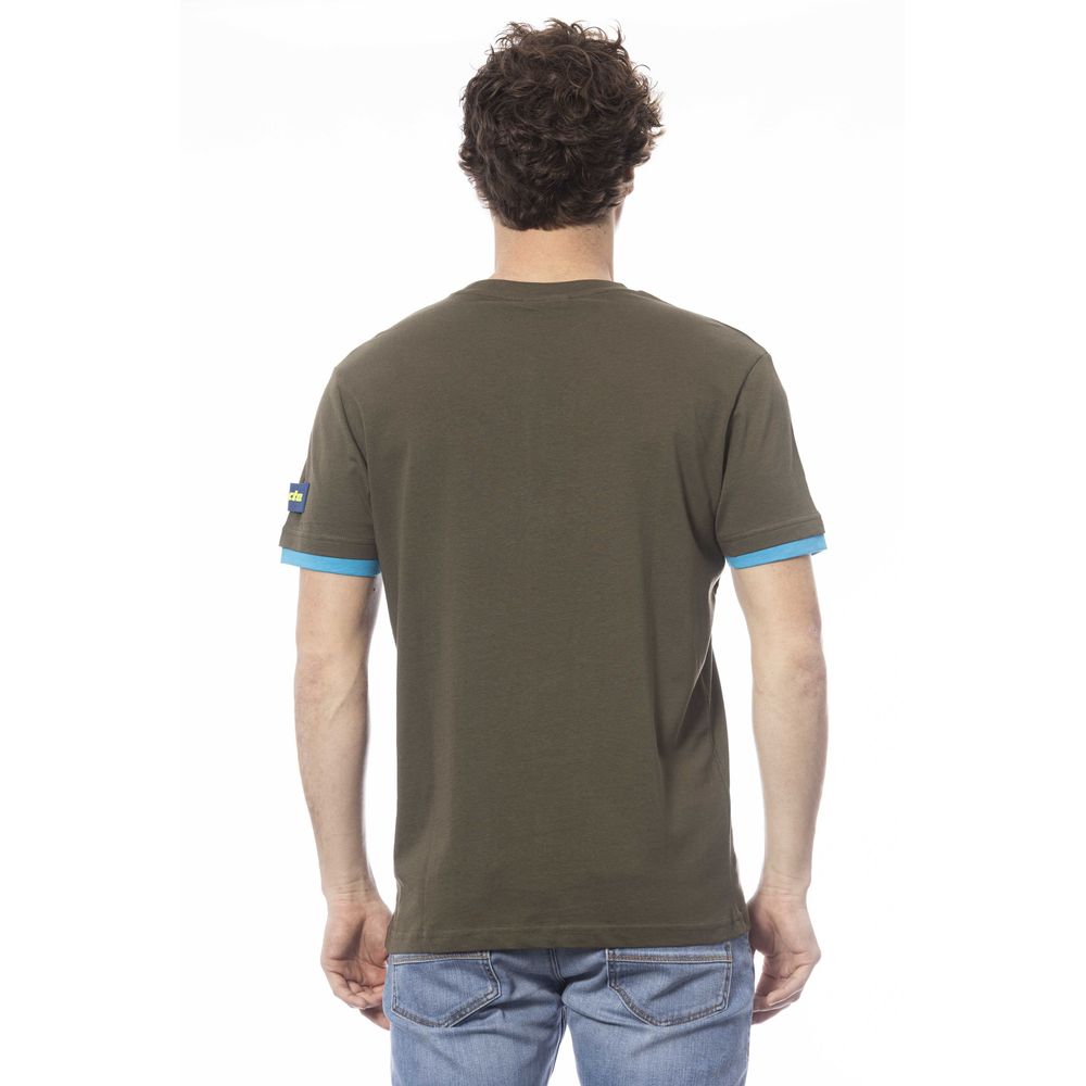 Green Cotton Men T-Shirt - ventzia