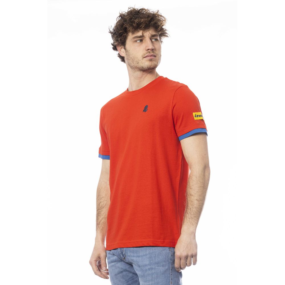 Red Cotton Men T-Shirt - ventzia