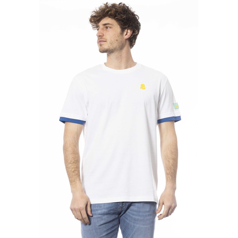 White Cotton Men T-Shirt - ventzia