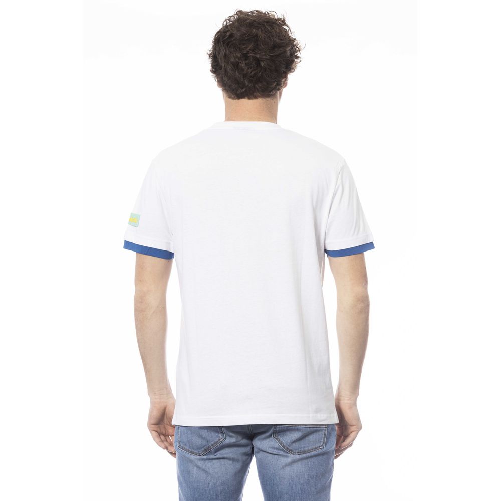 White Cotton Men T-Shirt - ventzia