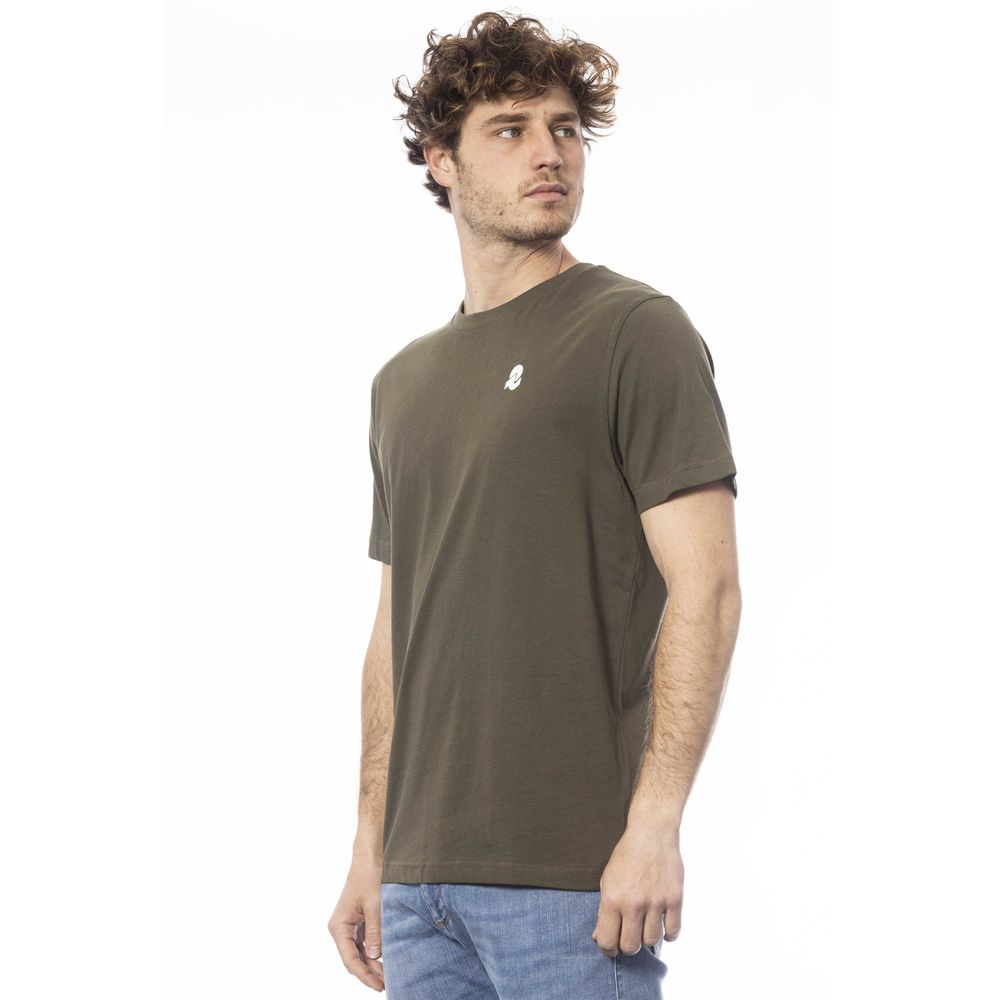 Green Cotton Men T-Shirt - ventzia