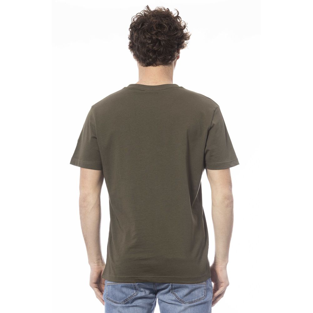 Green Cotton Men T-Shirt - ventzia