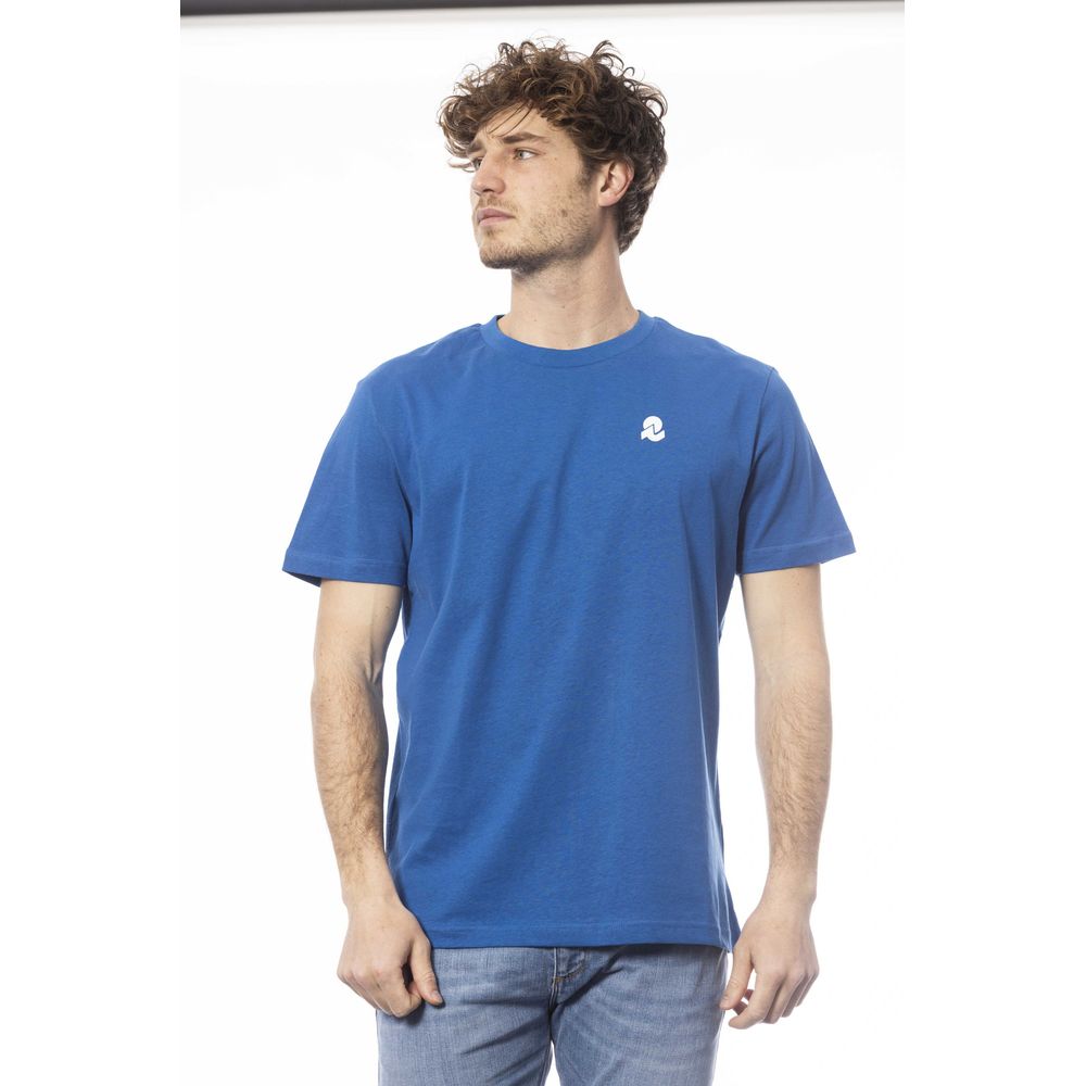 Blue Cotton Men T-Shirt - ventzia