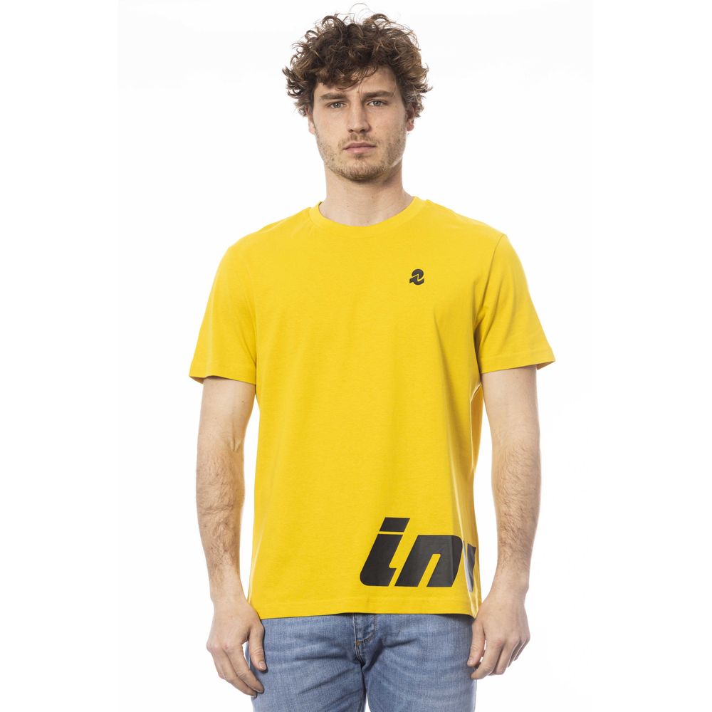 Yellow Cotton Men T-Shirt - ventzia