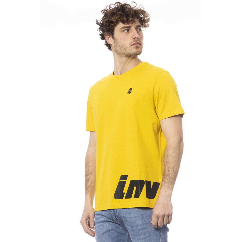 Yellow Cotton Men T-Shirt - ventzia
