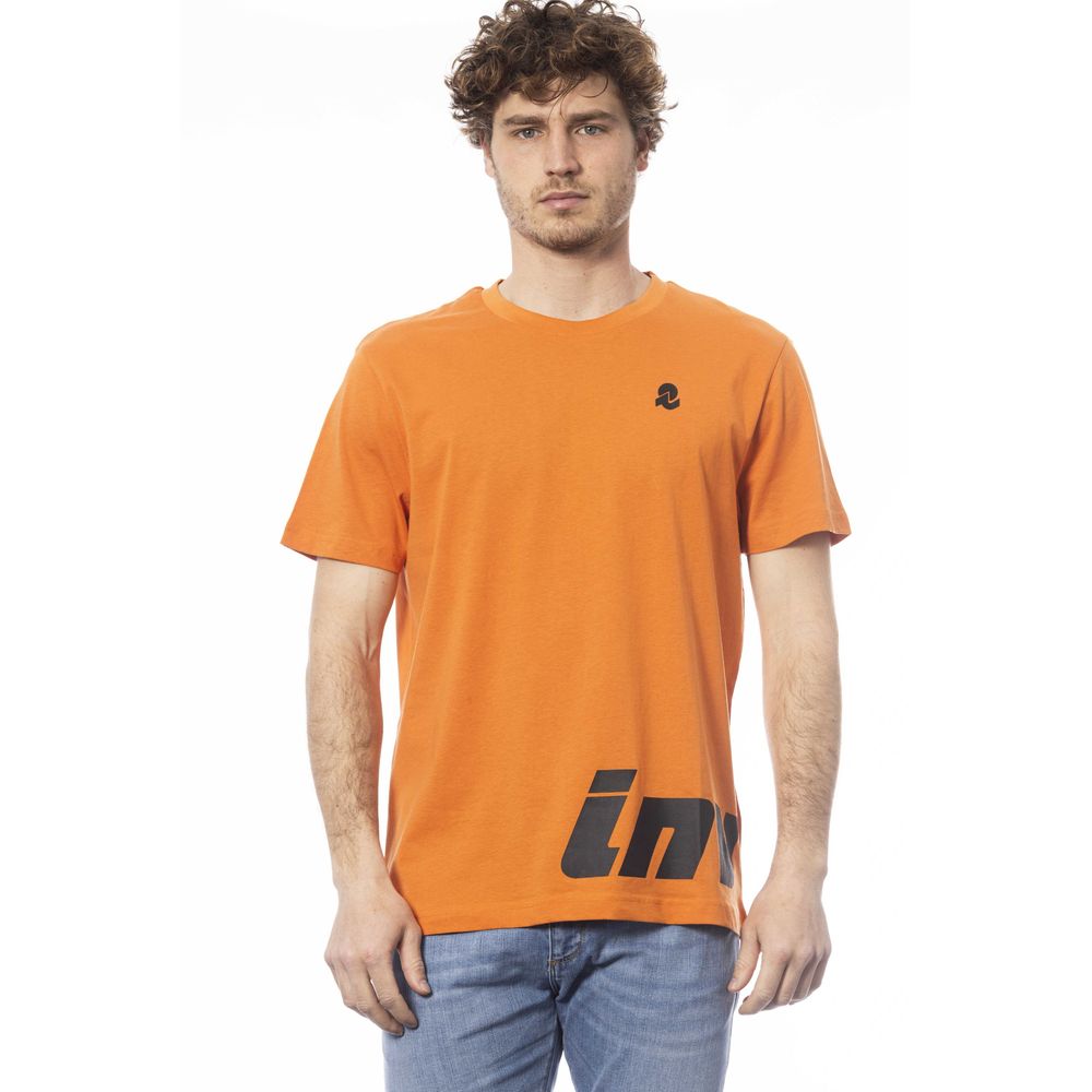 Orange Cotton Men T-Shirt - ventzia