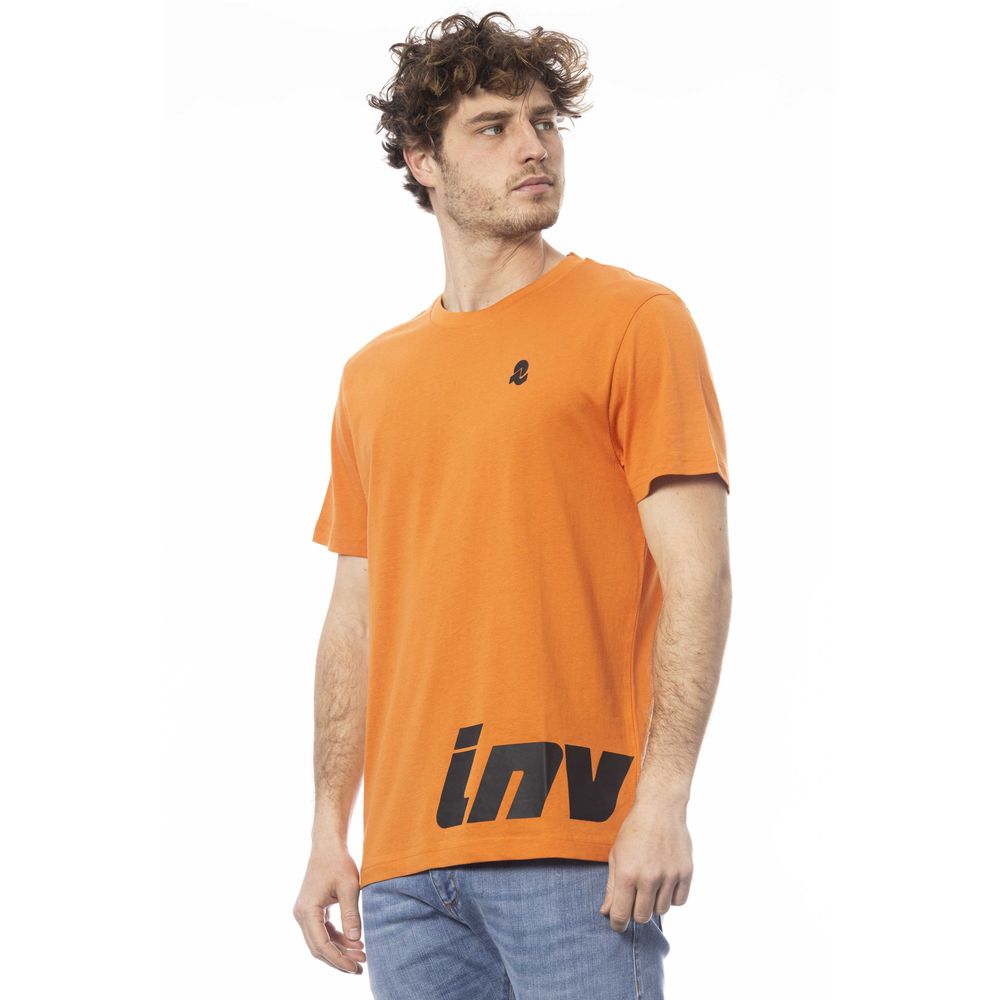 Orange Cotton Men T-Shirt - ventzia