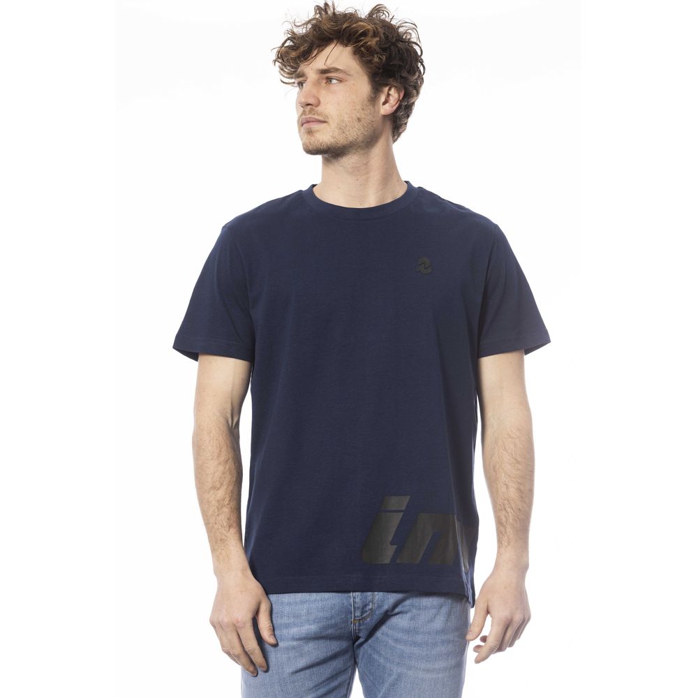 Blue Cotton Men T-Shirt - ventzia