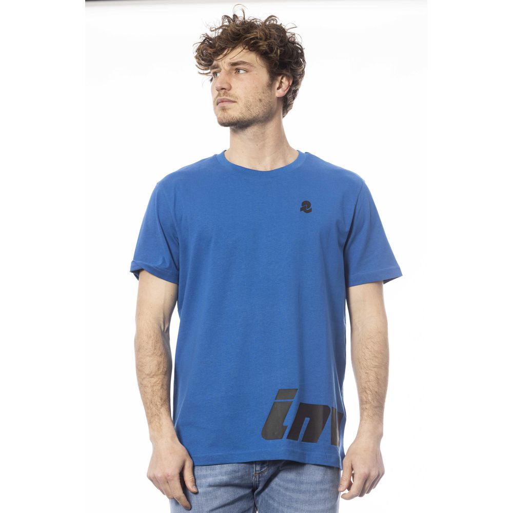 Blue Cotton Men T-Shirt - ventzia