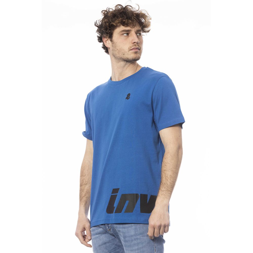 Blue Cotton Men T-Shirt - ventzia