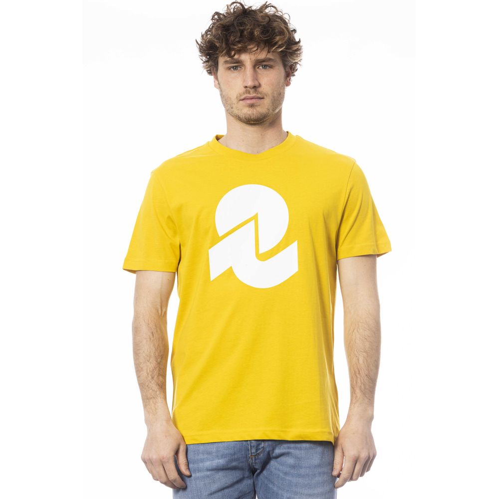 Yellow Cotton Men T-Shirt - ventzia