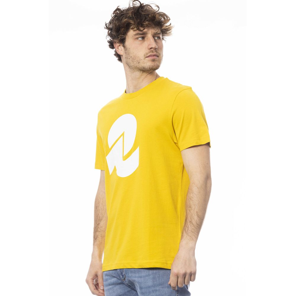 Yellow Cotton Men T-Shirt - ventzia