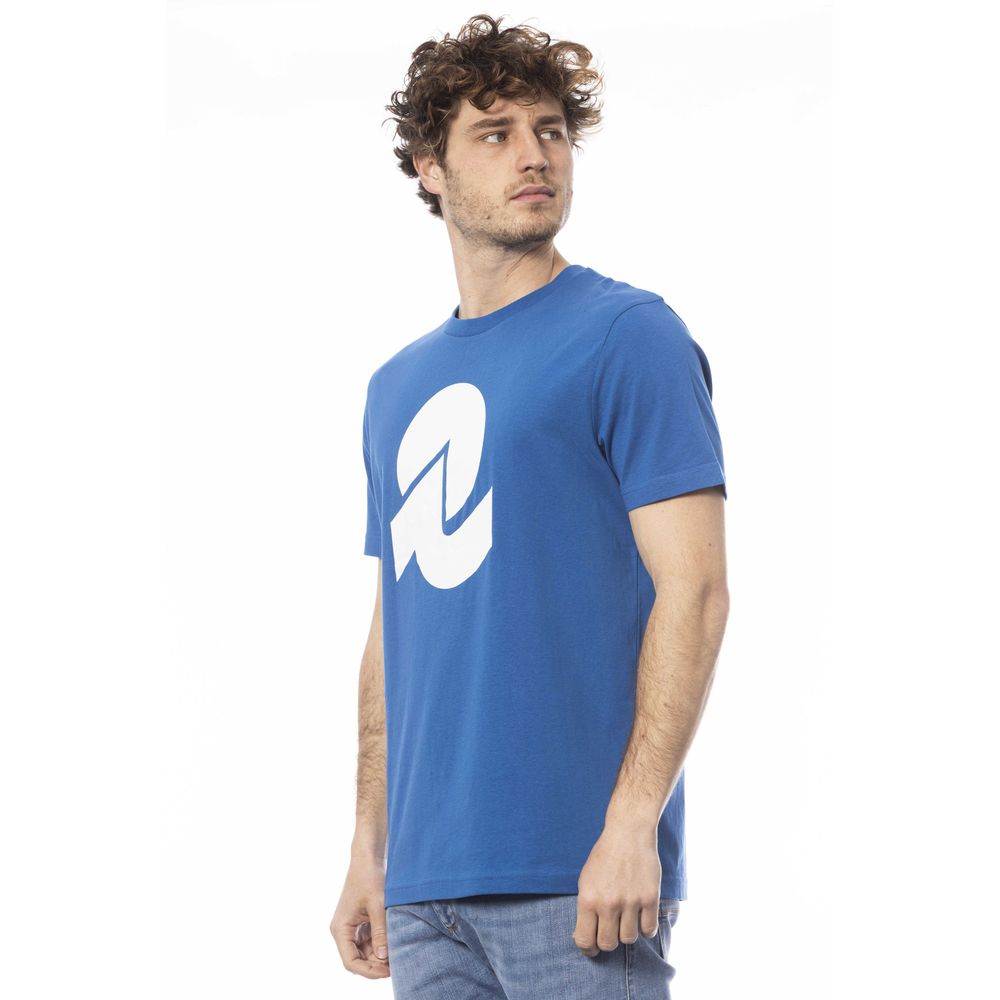 Blue Cotton Men T-Shirt - ventzia