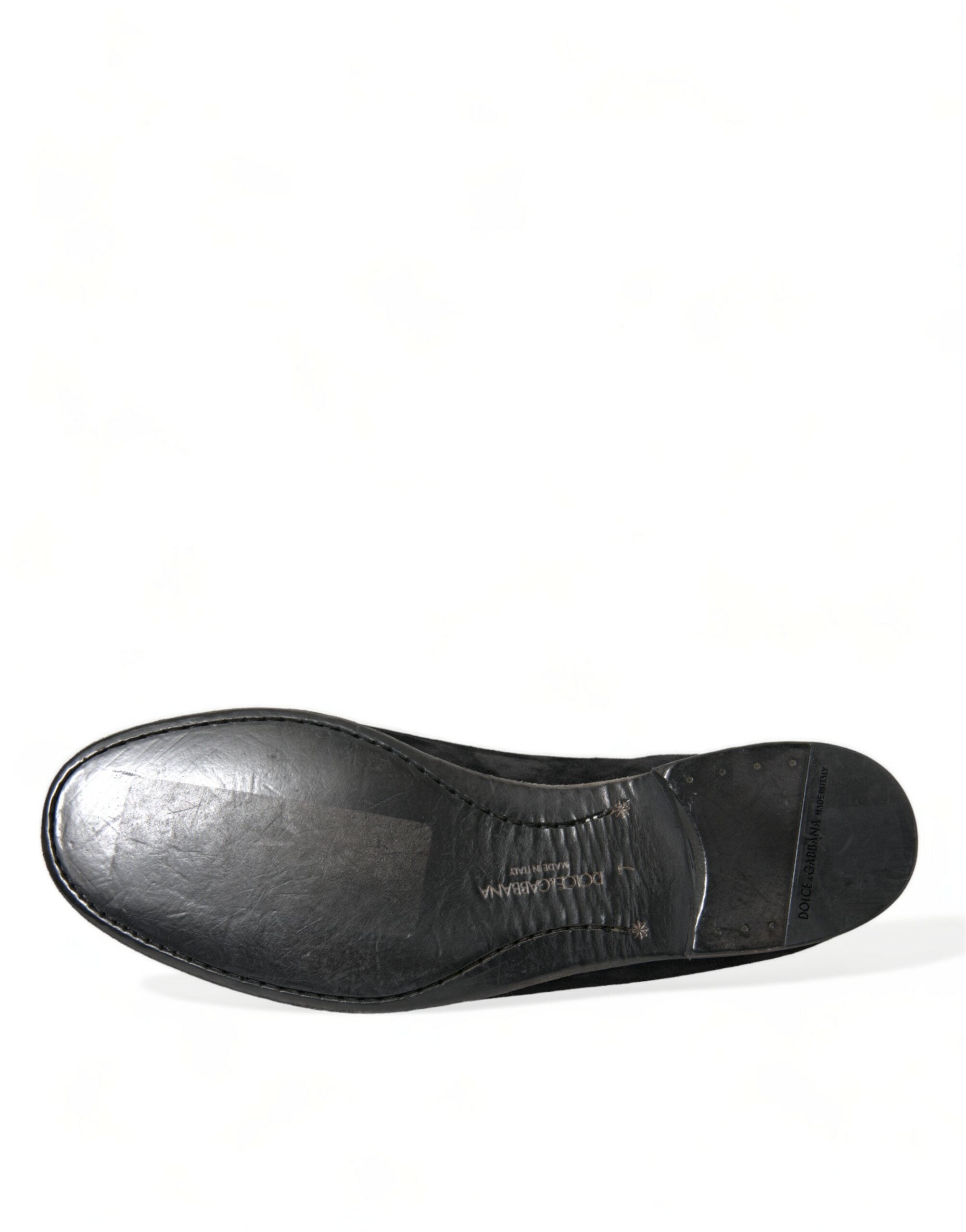 Black RUNWAY Velour AMALFI Loafers Shoes - ventzia