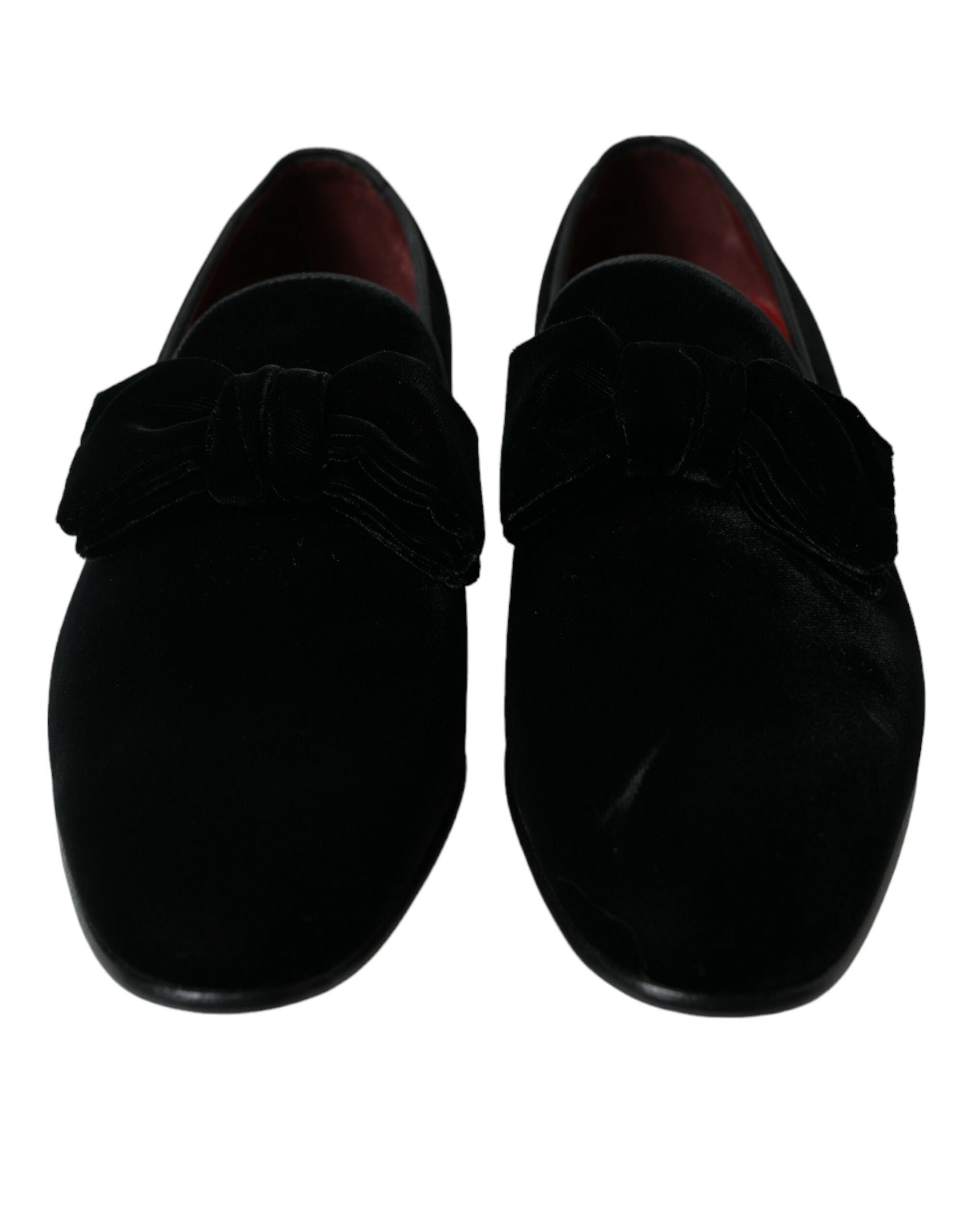 Black Velvet Loafers Formal Dress Shoes - ventzia
