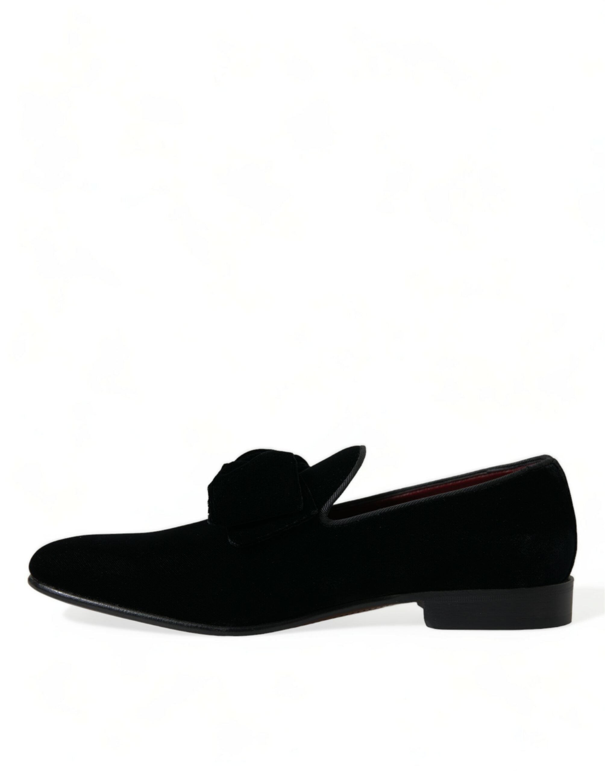 Black Velvet Loafers Formal Dress Shoes - ventzia