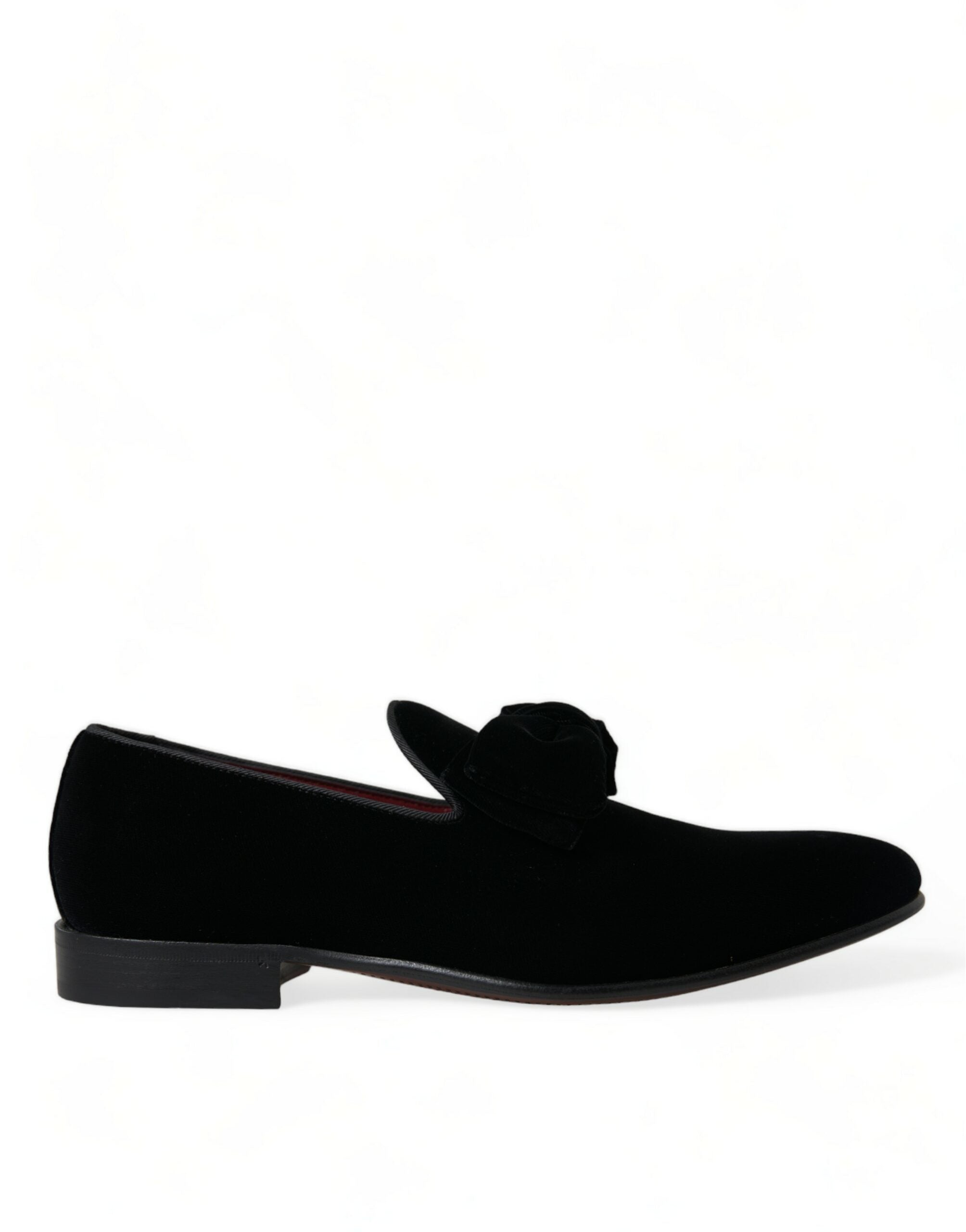 Black Velvet Loafers Formal Dress Shoes - ventzia