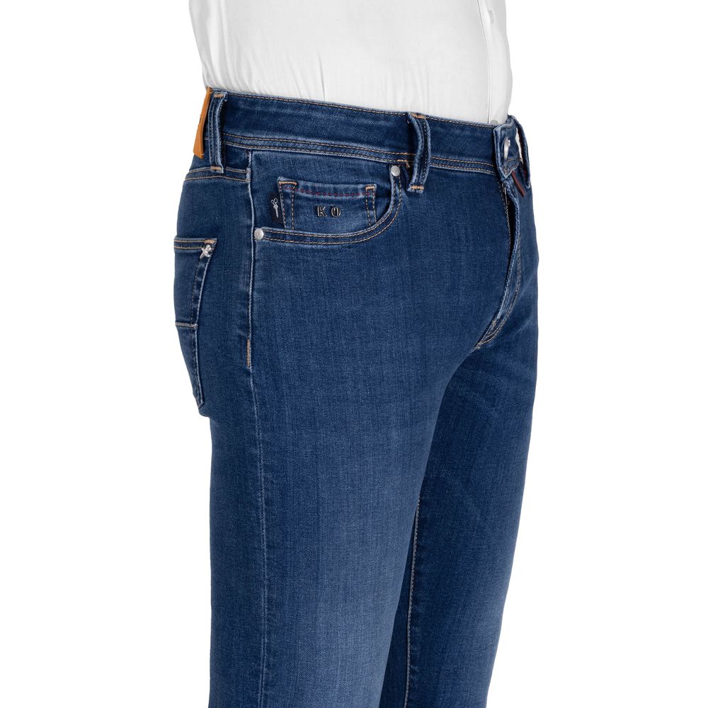 Blue Cotton Men's Jeans