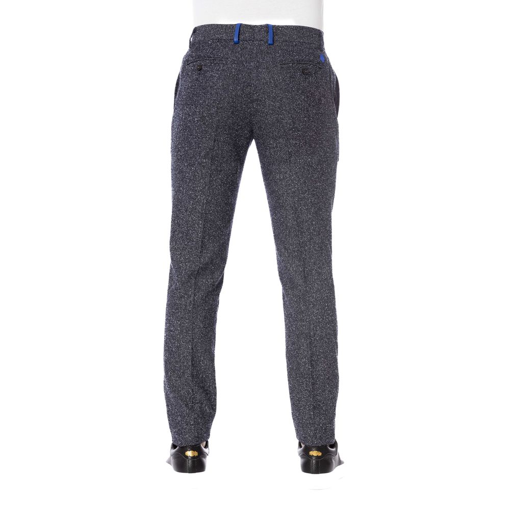 Black Cotton Men Trousers - ventzia