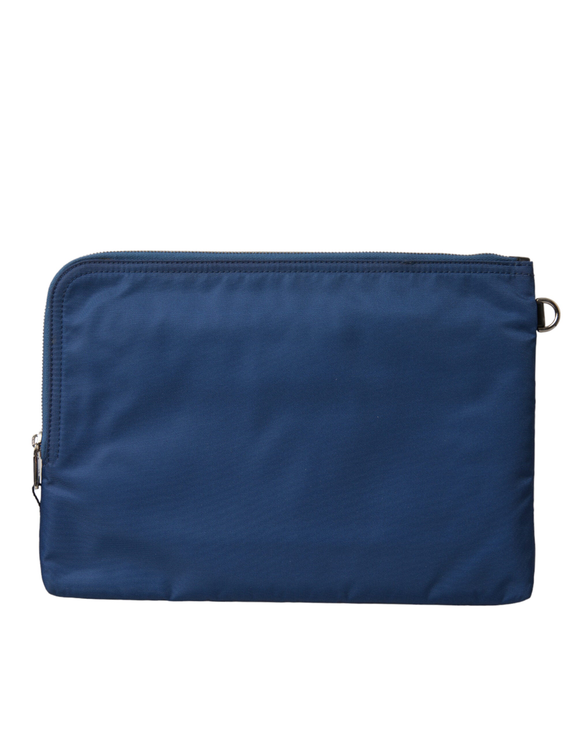 Blue DG Milano Print Nylon Pouch Clutch Men Bag - ventzia