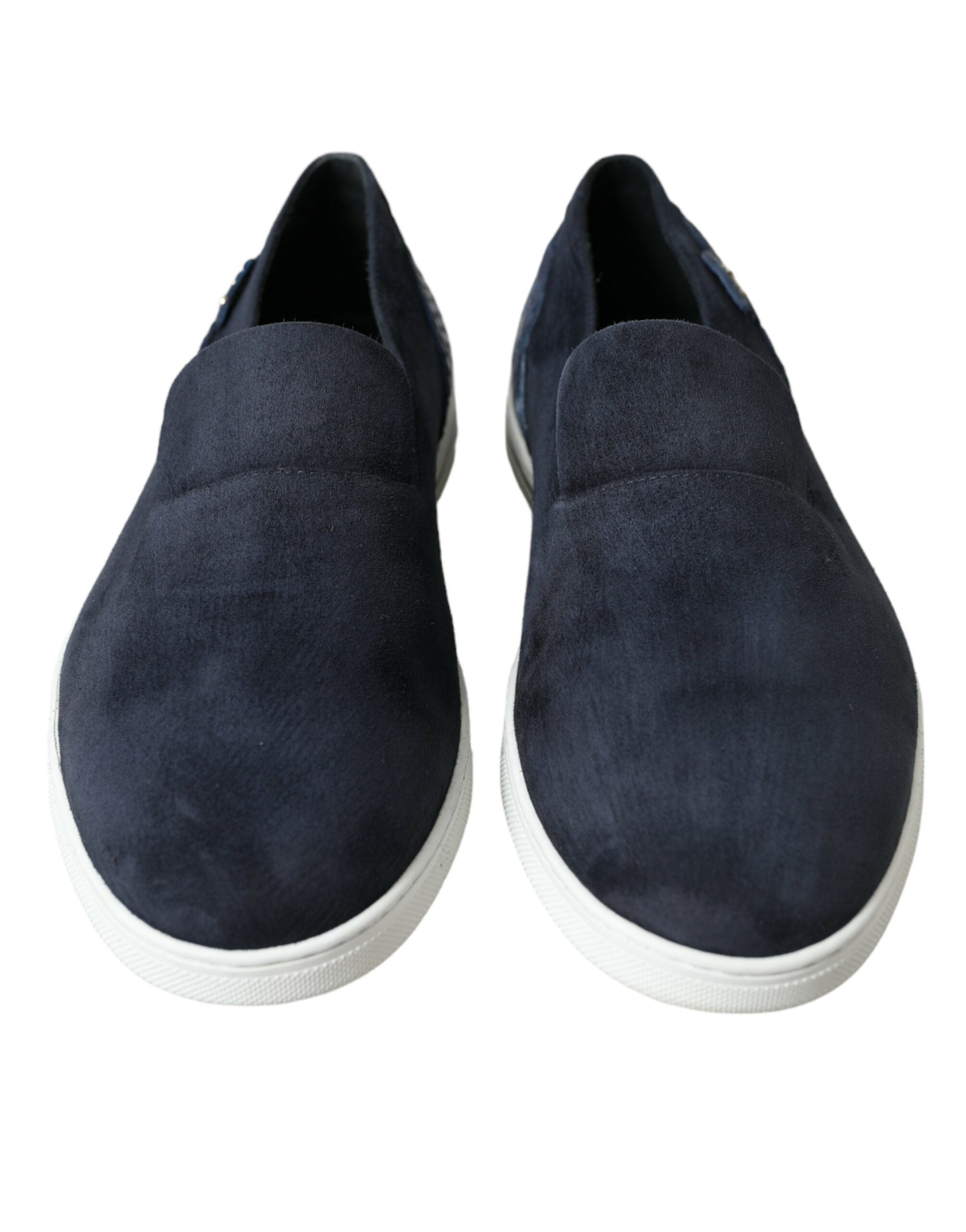 Blue Suede Caiman Loafers Saint Tropez Shoes - ventzia
