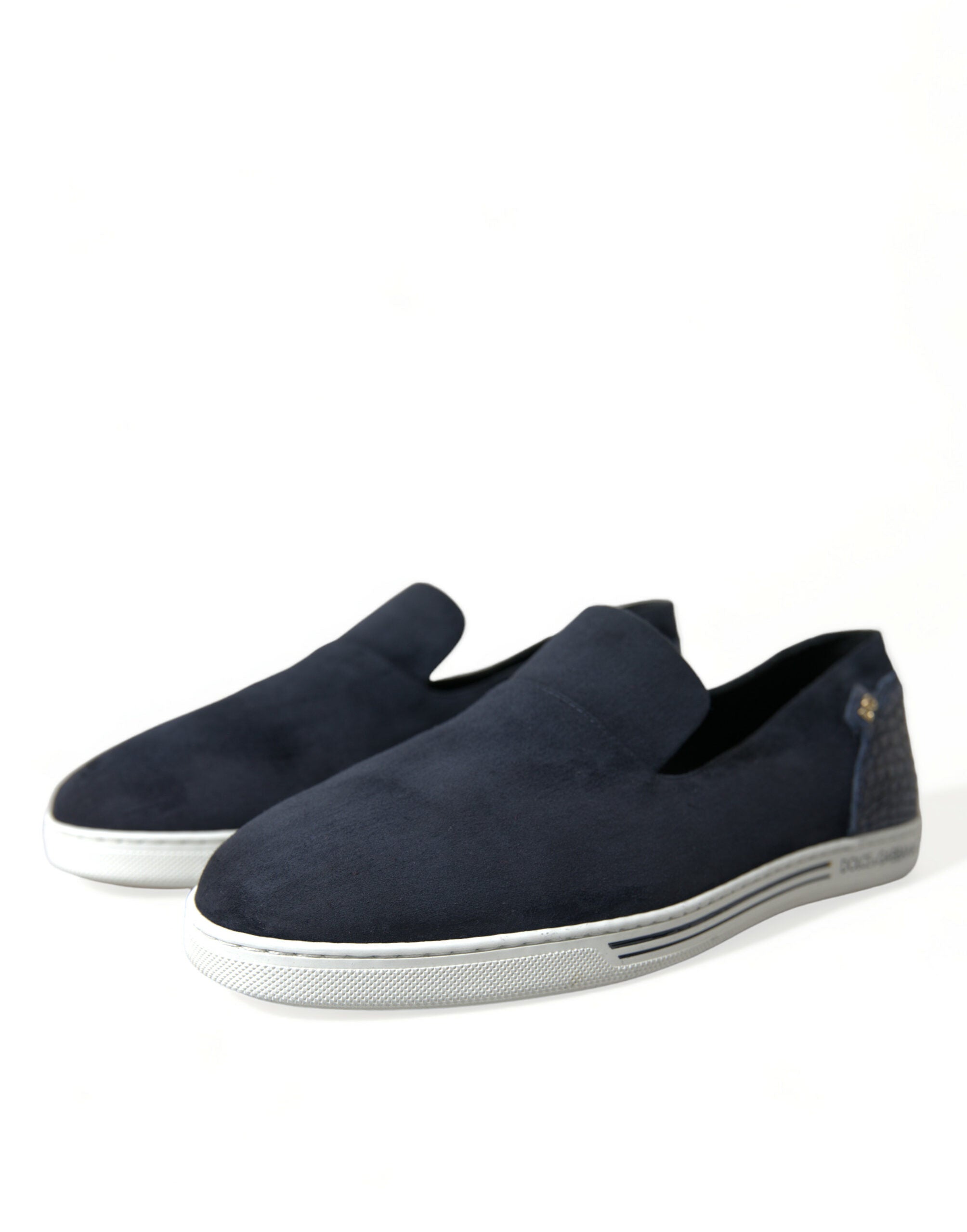 Blue Suede Caiman Loafers Saint Tropez Shoes - ventzia