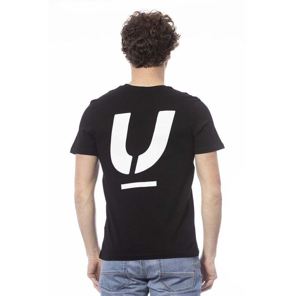 Black Cotton Men T-Shirt - ventzia