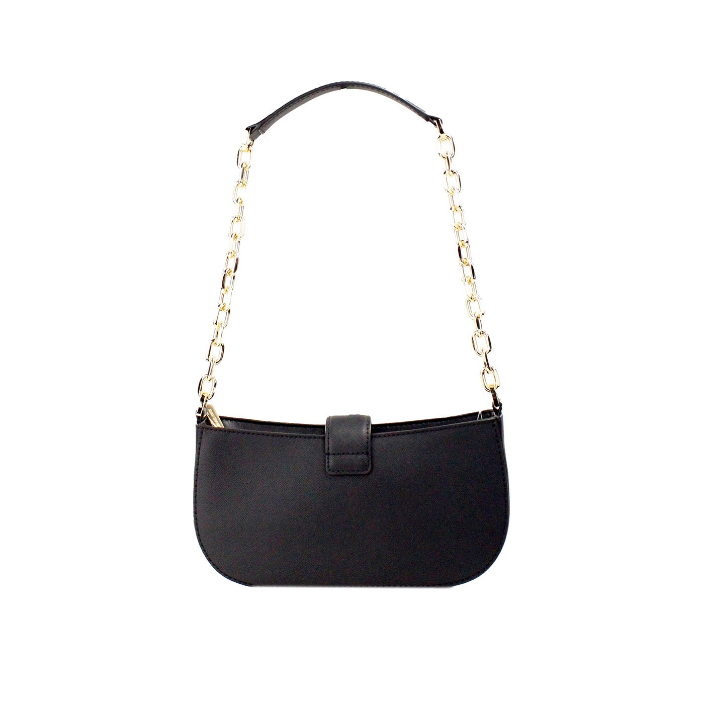 Carmen Small Black Haircalf Pouchette Shoulder Crossbody Bag - ventzia
