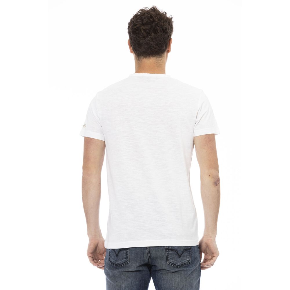 White Cotton Men T-Shirt - ventzia
