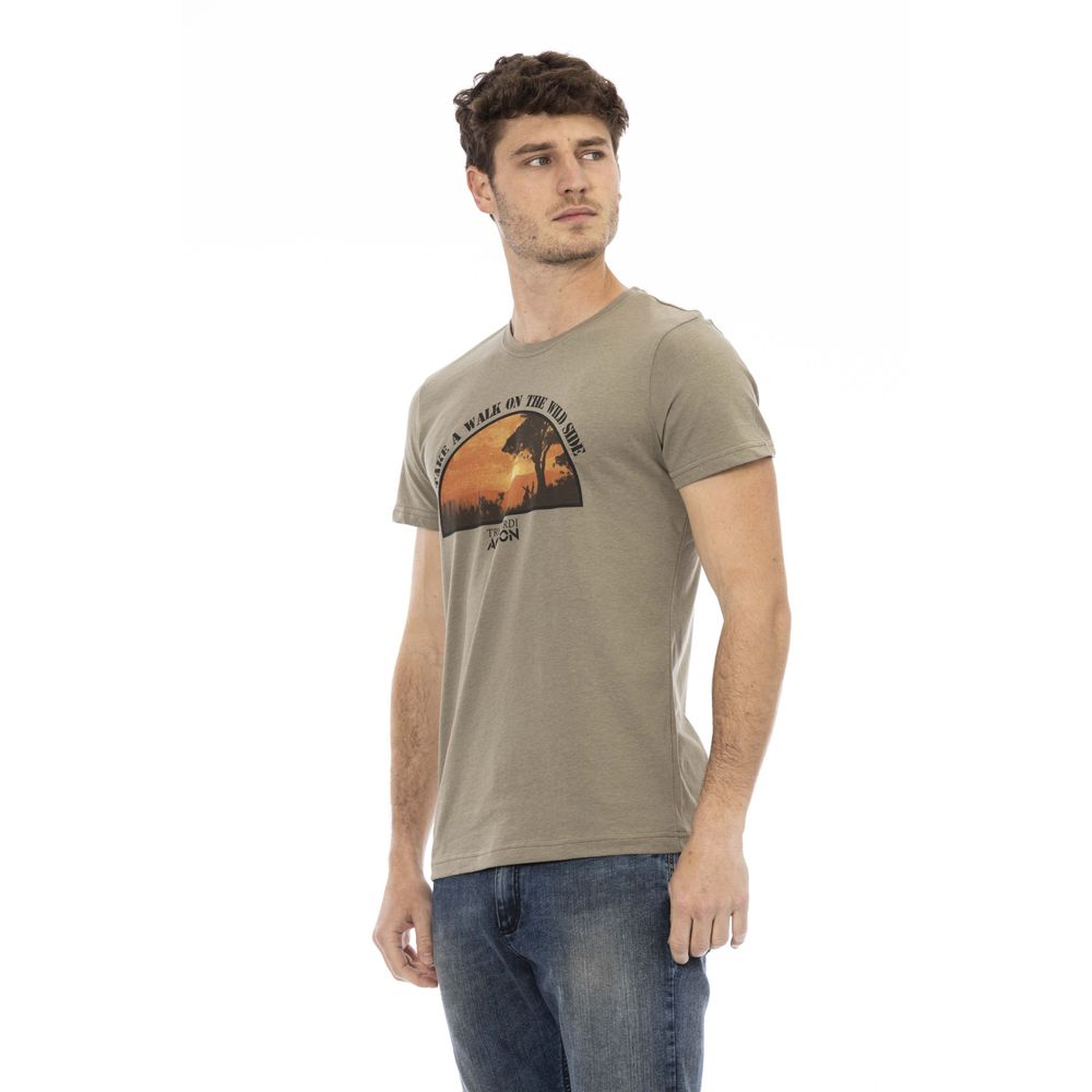 Green Cotton Men T-Shirt - ventzia