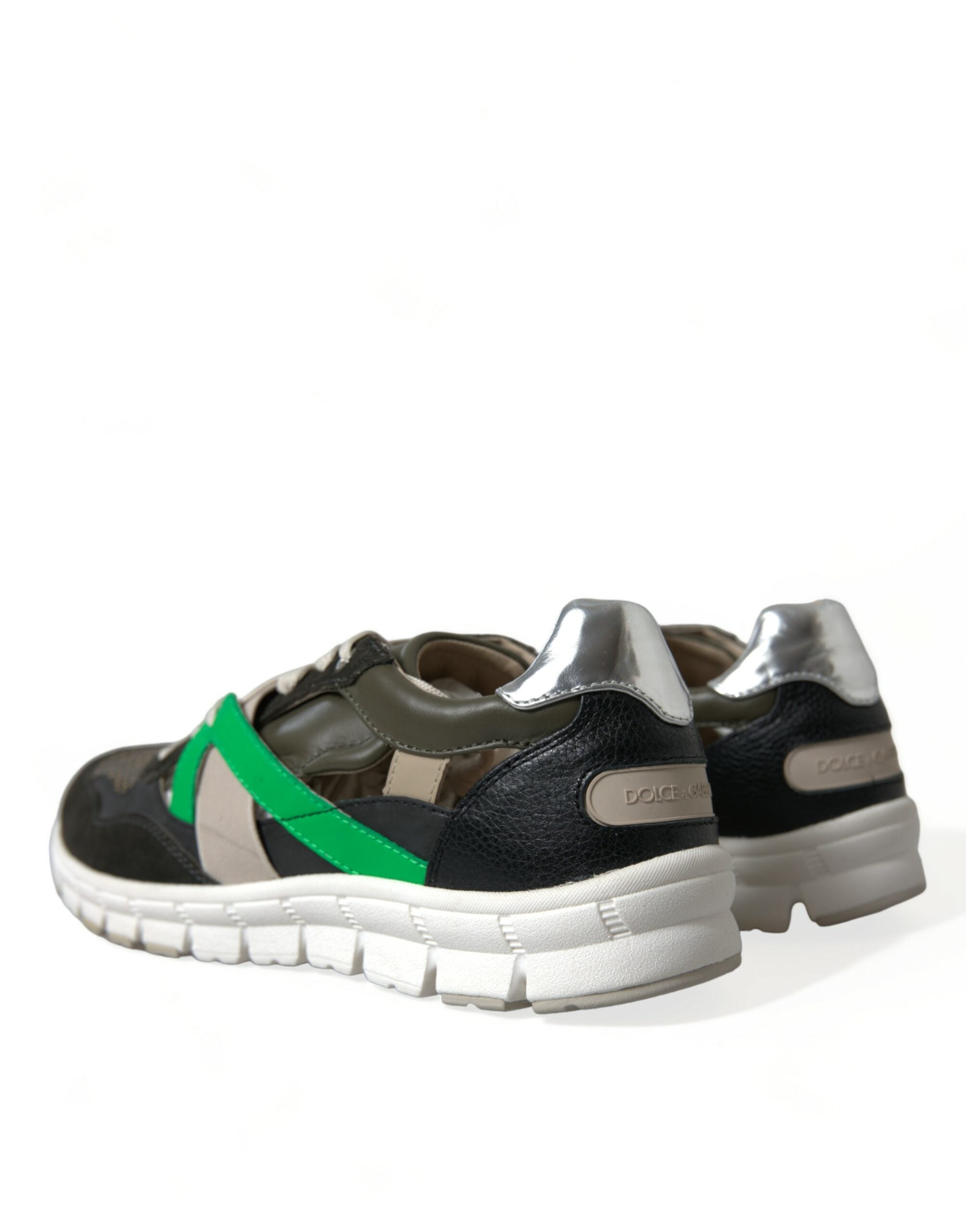 Multicolor Leather Suede Low Top Sneakers Shoes - ventzia