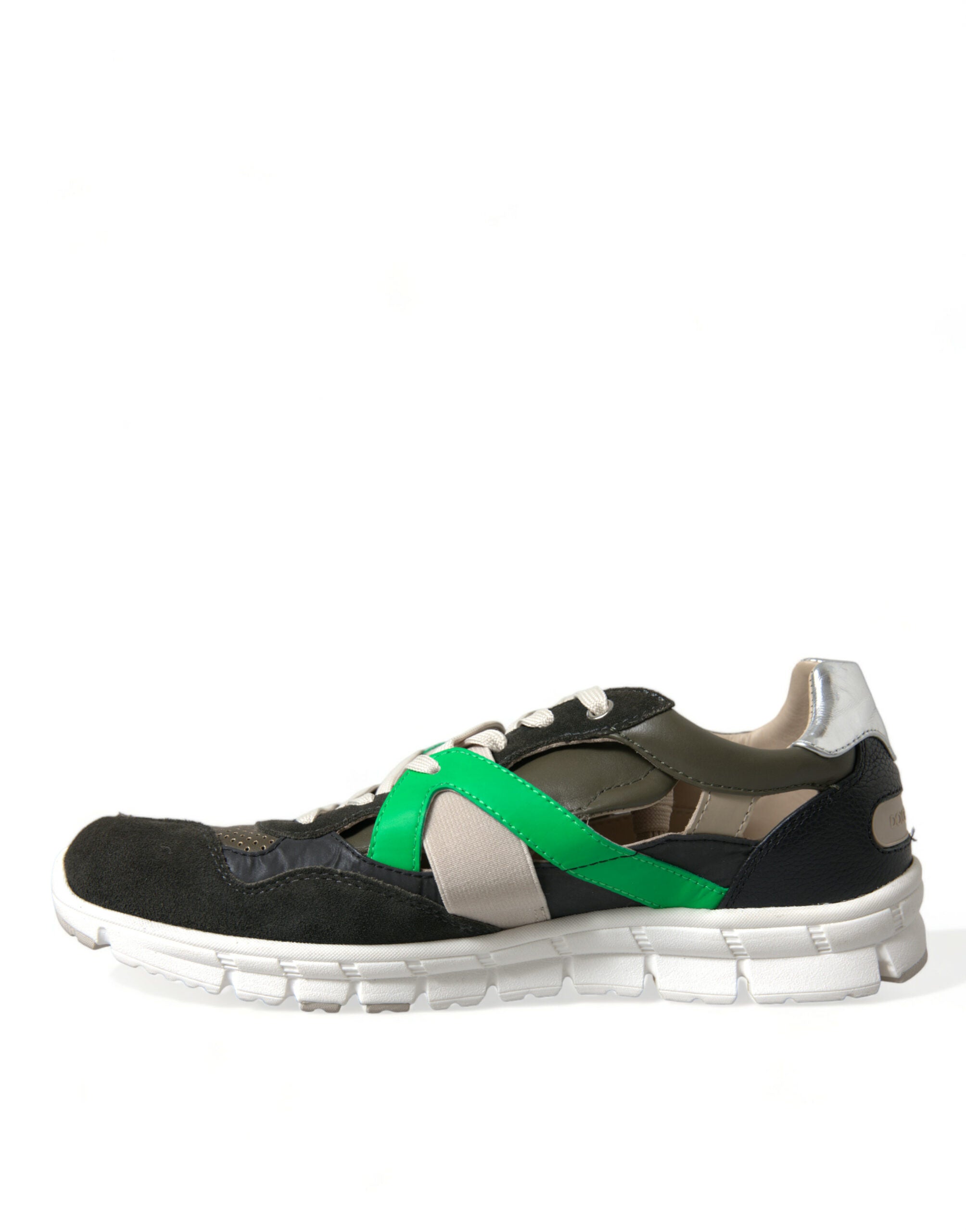 Multicolor Leather Suede Low Top Sneakers Shoes - ventzia