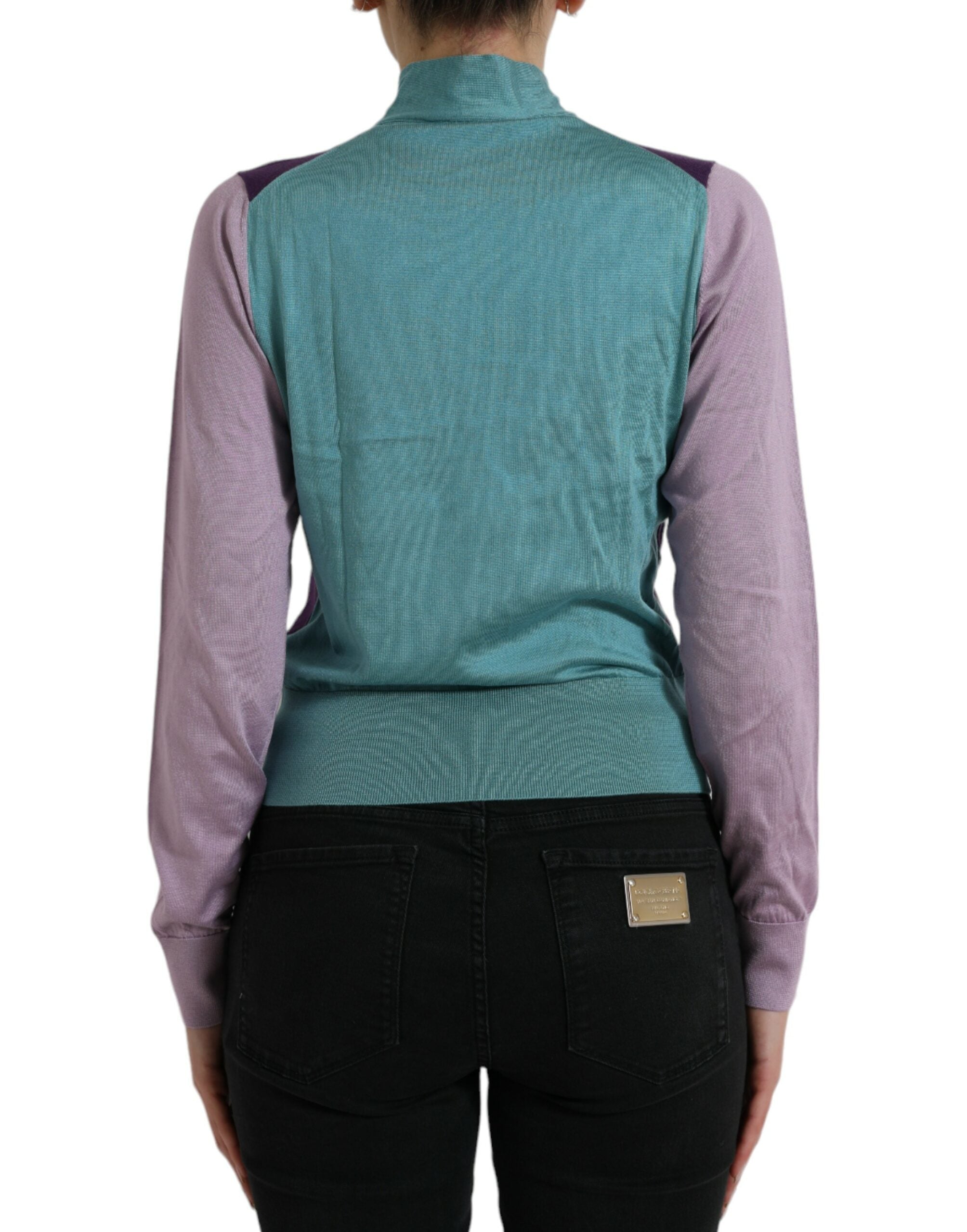 Multicolor Bow Fastening Pullover Sweater - ventzia