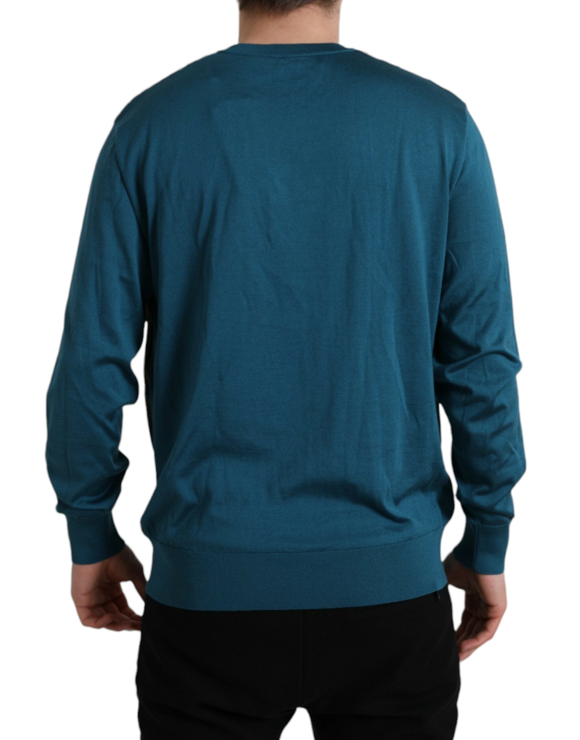 Green Peacock Feather Pullover Sweater - ventzia