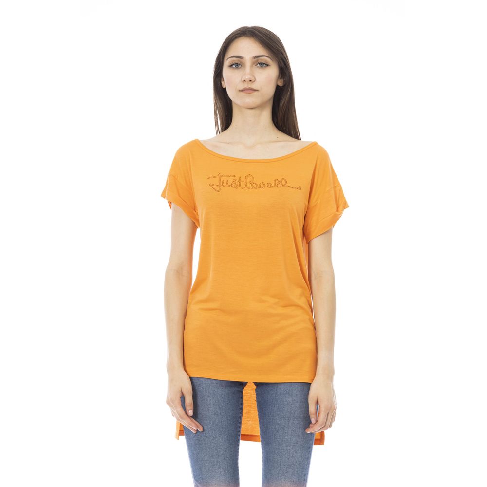 Orange Cotton Women Top - ventzia