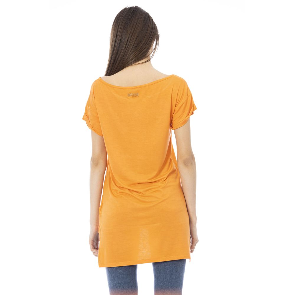 Orange Cotton Women Top - ventzia