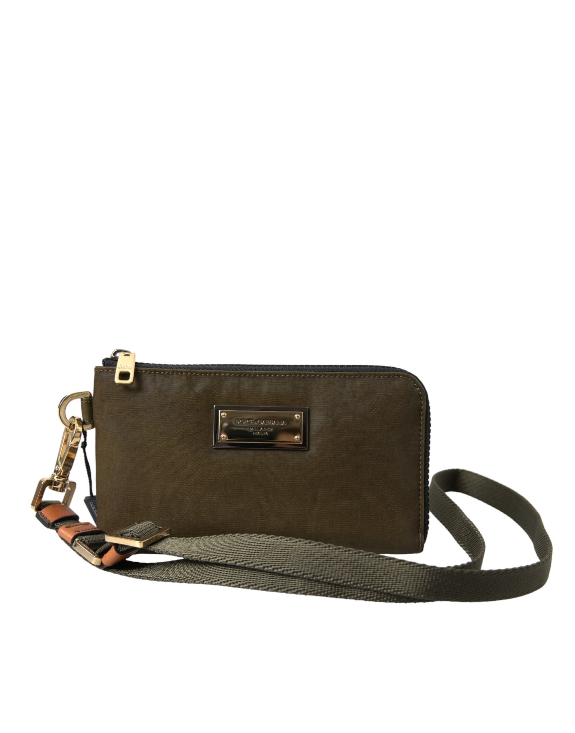 Dark Green Nylon Logo Multifunctional Kit 2 Pcs Set Bags - ventzia