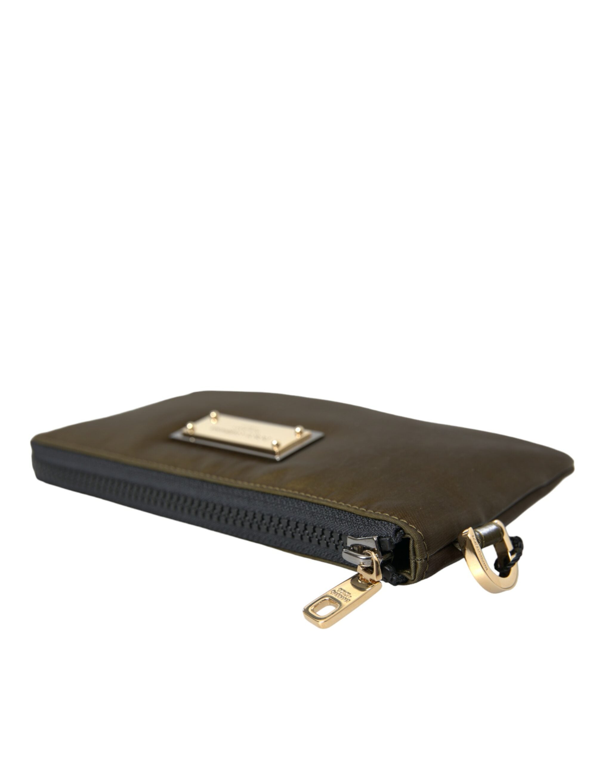 Dark Green Nylon Logo Multifunctional Kit 2 Pcs Set Bags - ventzia