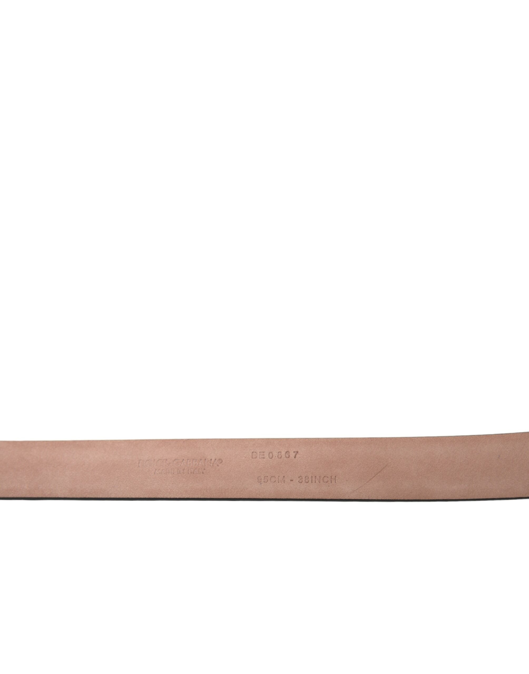 Maroon Leather Silver Metal Buckle Belt - ventzia